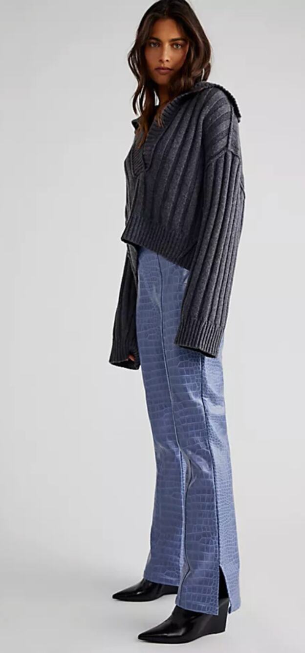 HOSBJERG Irah croc pants purple